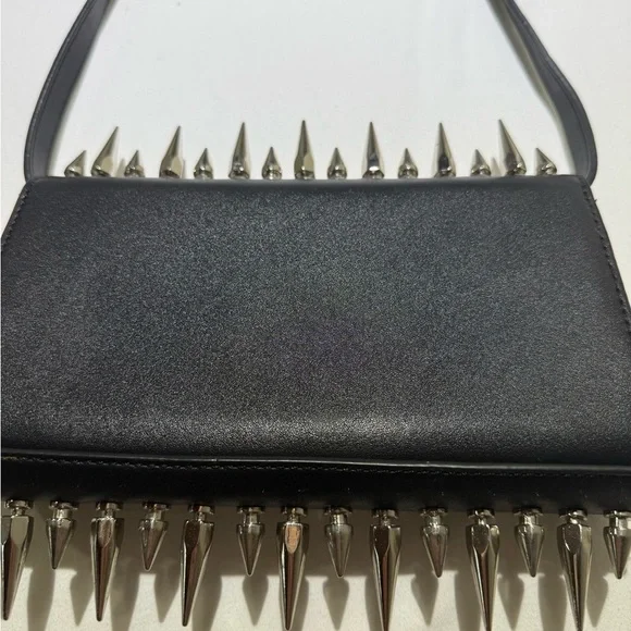 Killstar Black Crossbody Bag with Silver Spikes - Picture 2 of 6